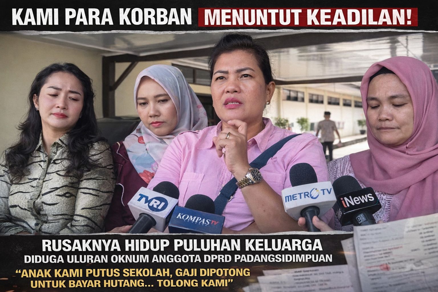 Keterangan foto: Korban dugaan penipuan melaporkan kasus ke DPR RI dan meminta media mengawal proses hukum.