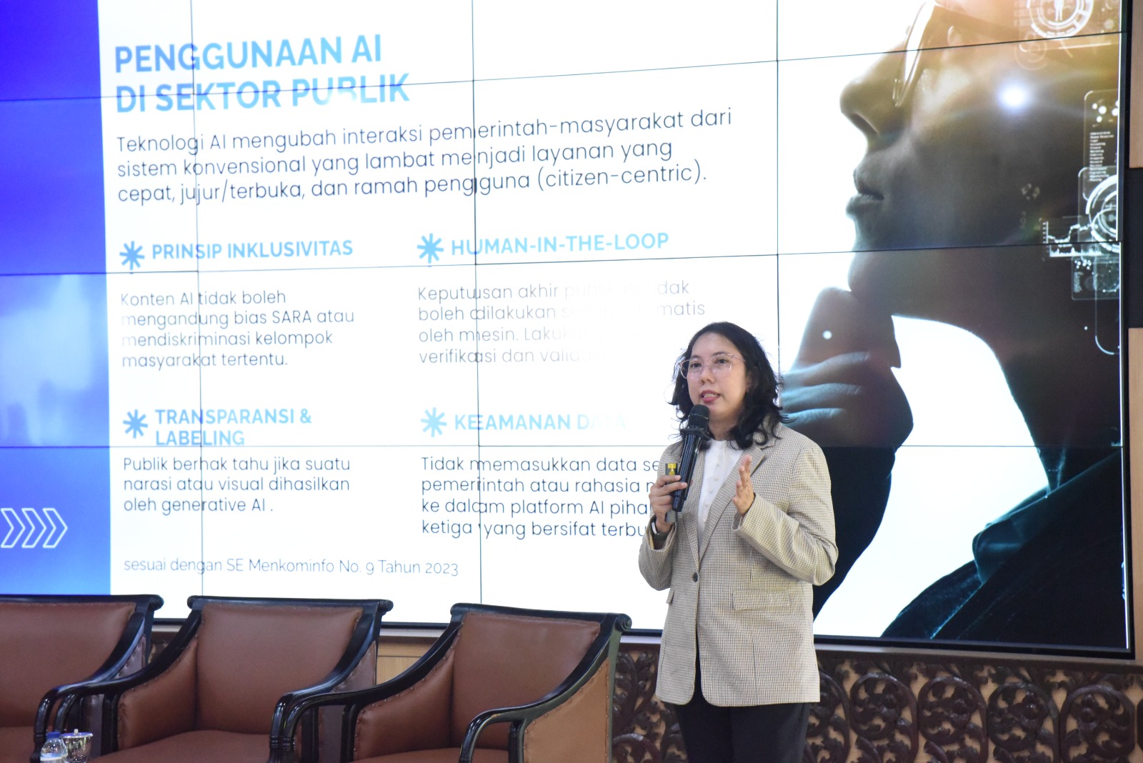 Peserta ASN dan UMKM dalam Garuda AI Impact Summit 2026 di Sidoarjo.