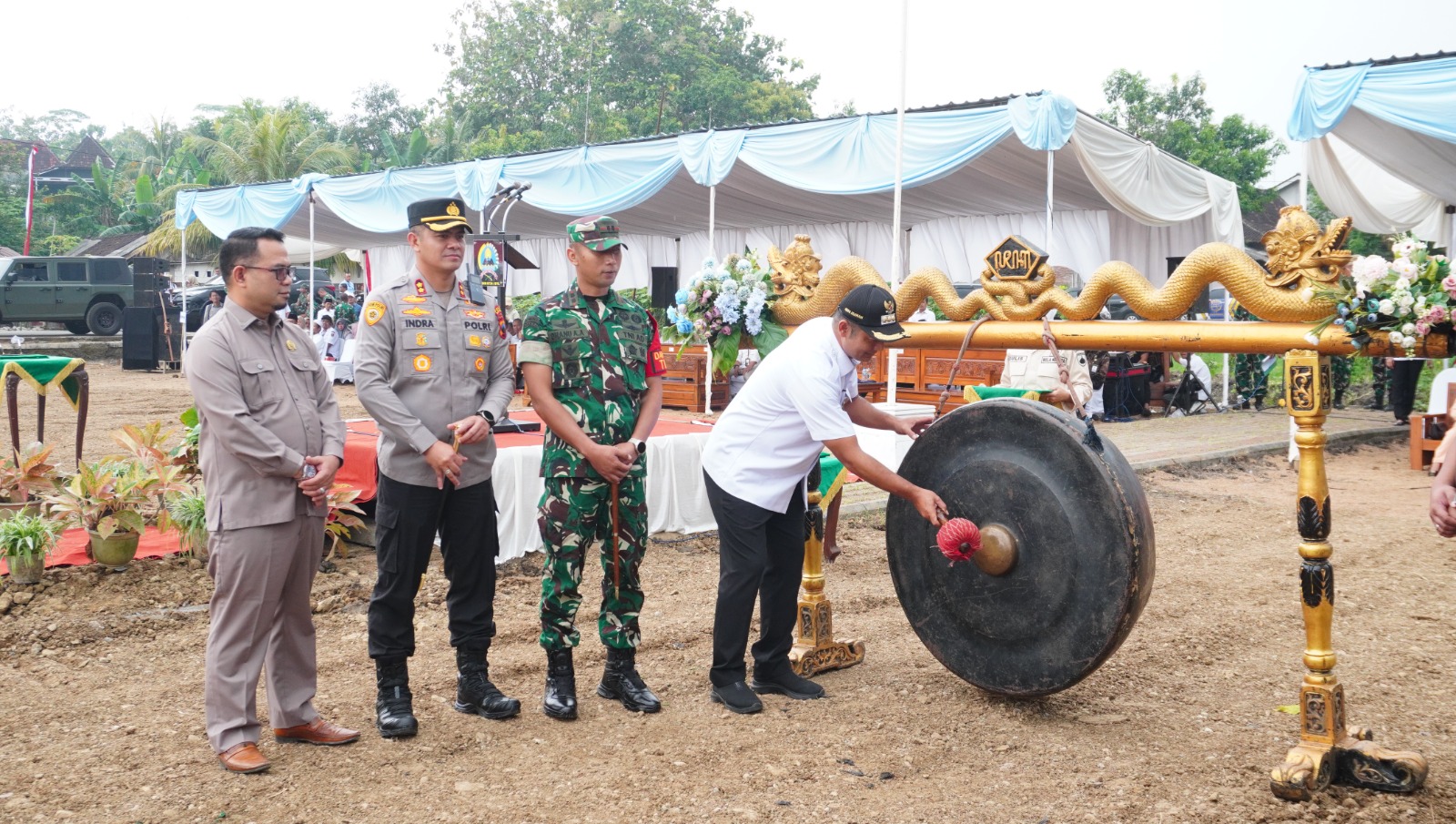 Pembukaan TMMD Sengkuyung Tahap II 2026 di Desa Kauman, Boyolali, berlangsung khidmat dan penuh semangat gotong royong.