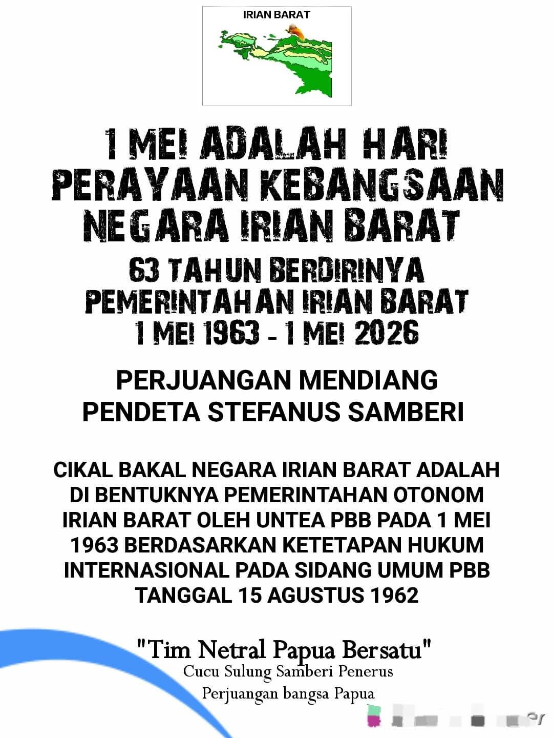 Diskusi sejarah 1 Mei 1963 di Papua kembali menjadi sorotan publik.