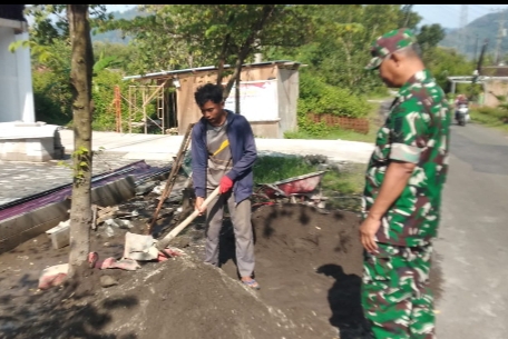 Pembangunan KDKMP Pokoh Kidul Wonogiri yang hampir rampung untuk pusat ekonomi desa.