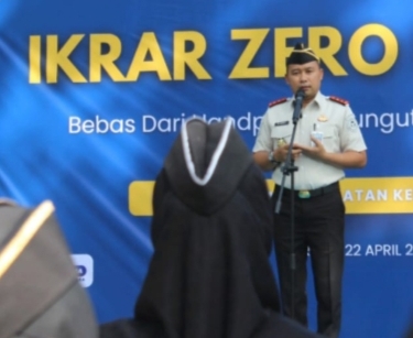 Kepala Lapas Sidoarjo pimpin Apel Siaga Ikrar Anti HALINAR dan Narkoba.