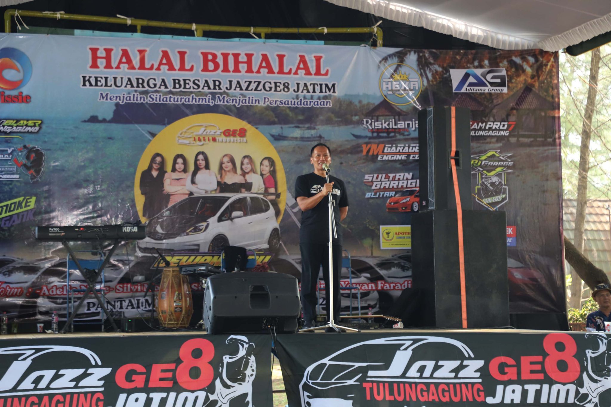Ahmad Baharudin hadiri Halal Bihalal Jazzge 8 Jatim di Pantai Midodaren.