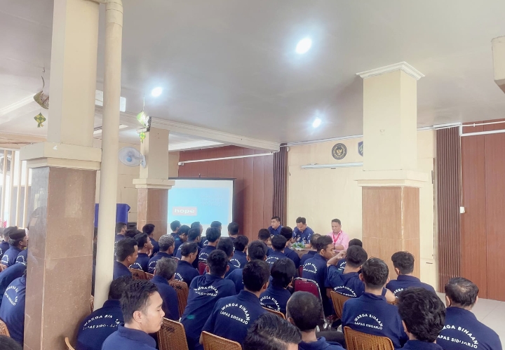 Tingkatkan Mental dan Karakter, Lapas Sidoarjo Gelar Penyuluhan untuk WBP
