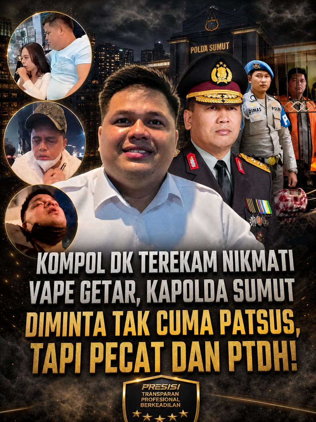 Kompol DK diperiksa Propam usai video penggunaan vape viral, publik desak sanksi tegas.