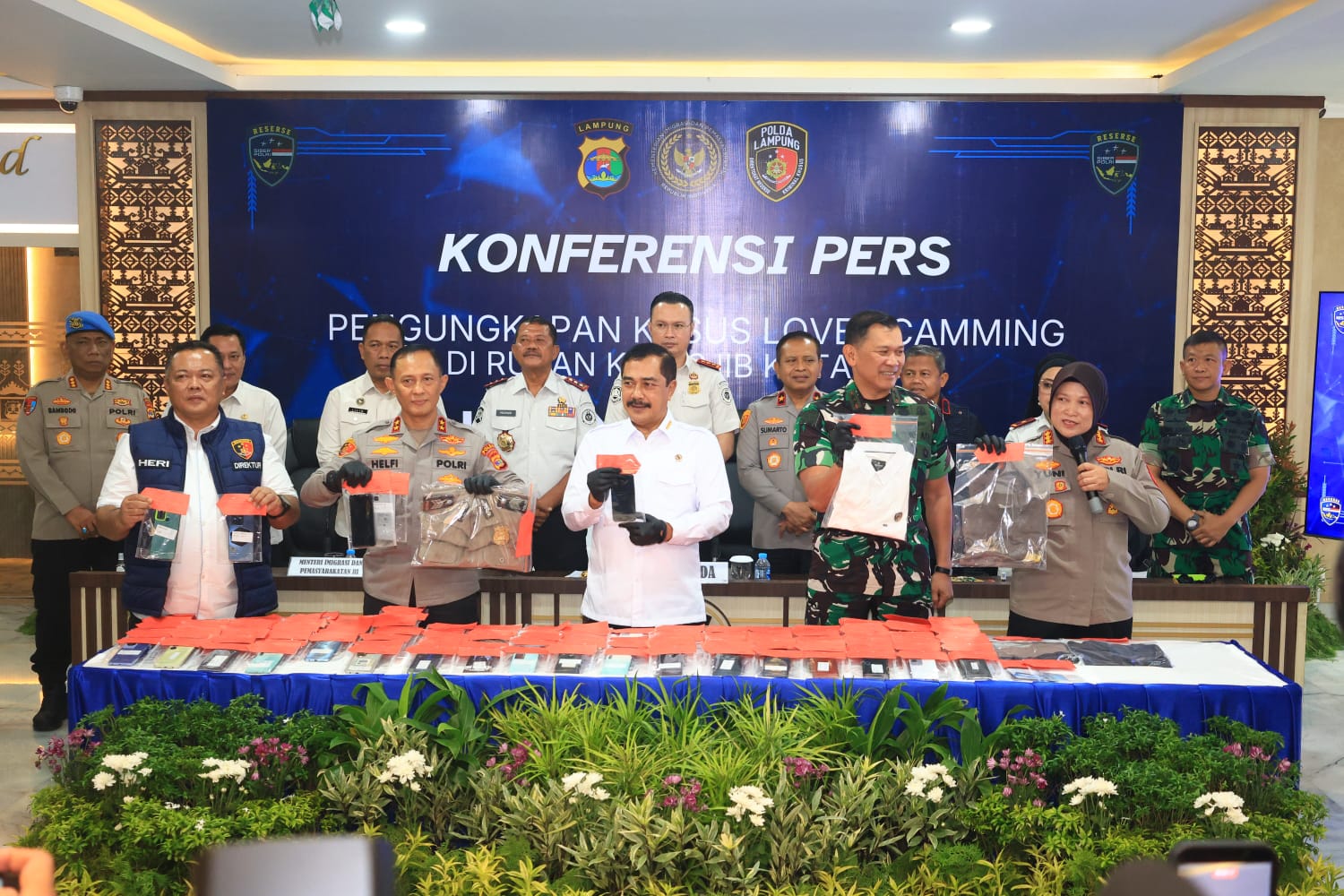 Polda Lampung Bongkar Sindikat Love Scamming Berkedok Polisi dan TNI, 137 Warga Binaan Terlibat