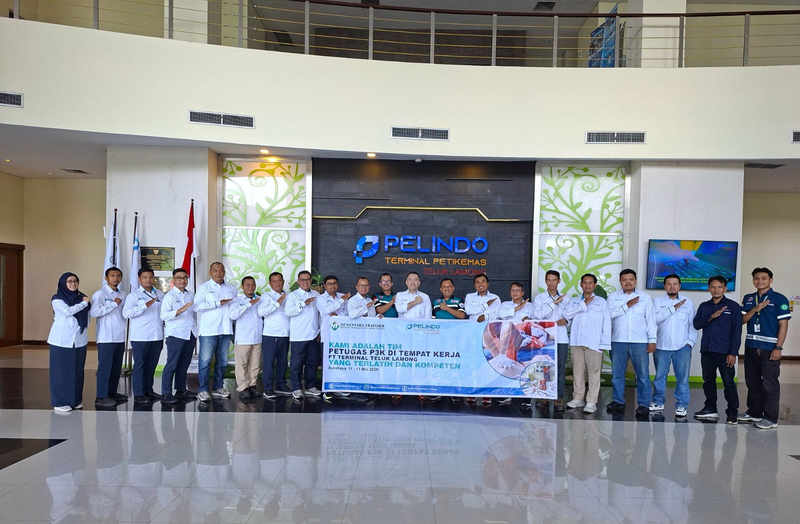 Pelatihan ini diikuti oleh 17 pegawai dari berbagai unit kerja di lapangan, Operator alat bongkar muat, Yard Talker, Ship Talker, Operation Ship Operator Assistant, termasuk tim peralatan dan teknologi informasi