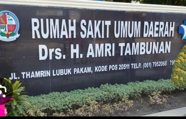 Direktur RSUD Drs H Amri Tambunan, dr Erlinda Yani, memberikan klarifikasi terkait perawatan pasien lansia di Lubuk Pakam.