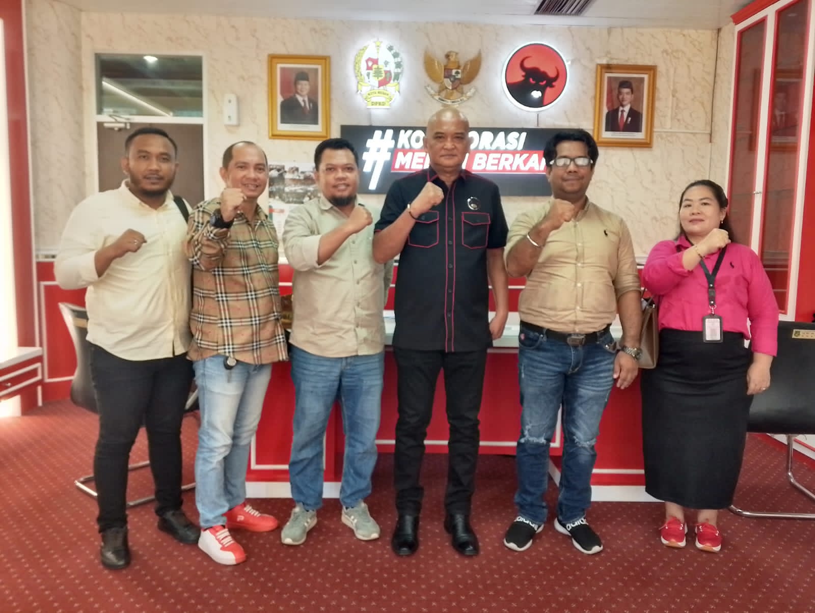 Pengurus DPW APPI Sumut bersilaturahmi dengan Robi Barus di DPRD Kota Medan.