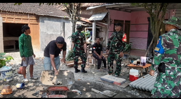 Satgas TMMD Reg 128 Kodim Sragen bersama warga terus mempercepat pembangunan di Desa Puro demi target penyelesaian tepat waktu.