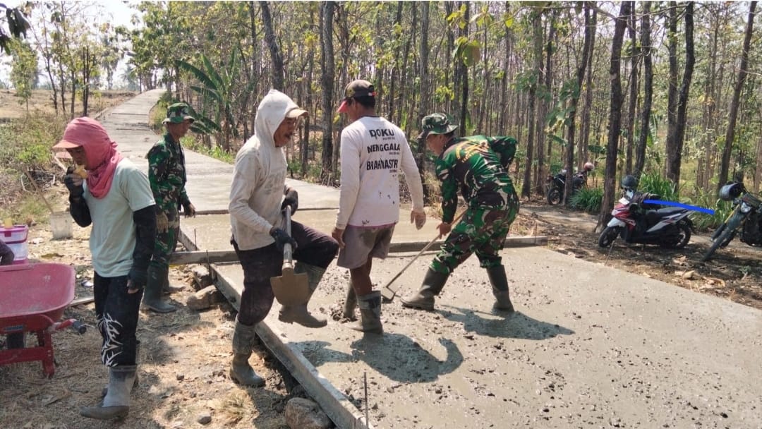 Pekan Terakhir TMMD Boyolali, Satgas dan Warga Tingkatkan Ritme Pembangunan