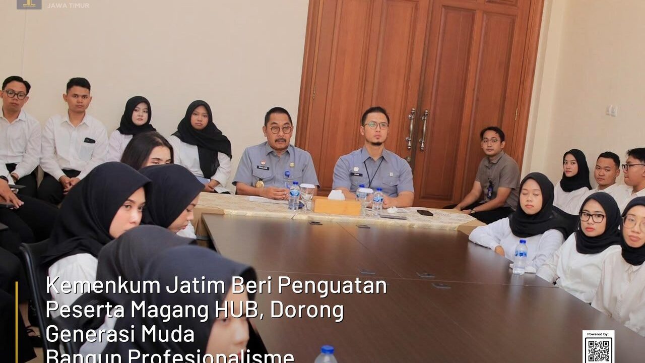 Kemenkum Jatim Dorong Generasi Muda Siap Hadapi Dunia Kerja Lewat Magang HUB