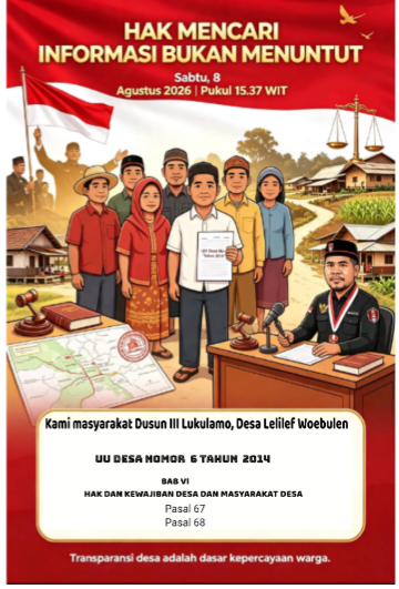 “Sikap Otoriter, kata kasar dan Nada tinggi bukanlah jawaban bagi warga yang bertanya.”